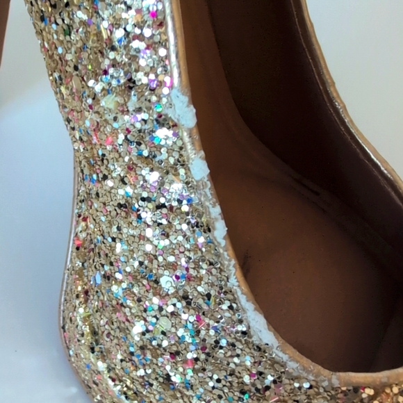 JESSICA SIMPSON Glynis-P Block Heel Sequin Pumps - Picture 10 of 10